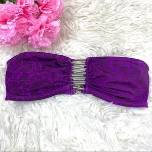 H&M Purple Strapless Bikini Top